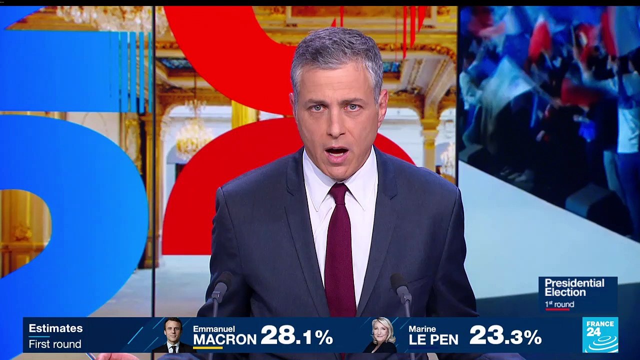 French presidential election: 'Happiness' at Marine Le Pen campaign headquarters