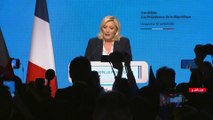 كلمة مارين لوبان بعد التأهل إلى جولة الإعادة في الانتخابات الفرنسية