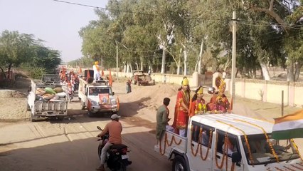रामनवमी पर धूमधाम से निकाली भगवान राम की शोभायात्रा