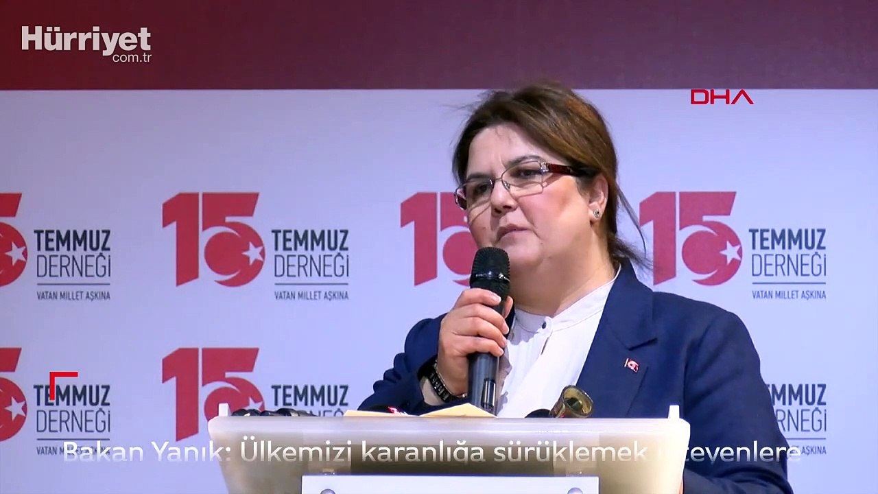 Bakan Yanık: Ülkemizi karanlığa sürüklemek isteyenlere fırsat vermeyeceğiz