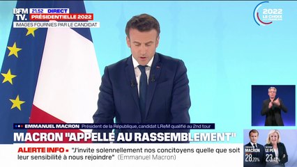 Emmanuel Macron, à propos du second tour: "Rien n'est joué"