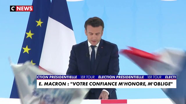 Emmanuel Macron «J'invite nos concitoyens quelles que soient leurs sensibilités, quel qu'ait été leur choix au premier tour, à nous rejoindre. Certains le feront pour faire barrage à l'extrême droite