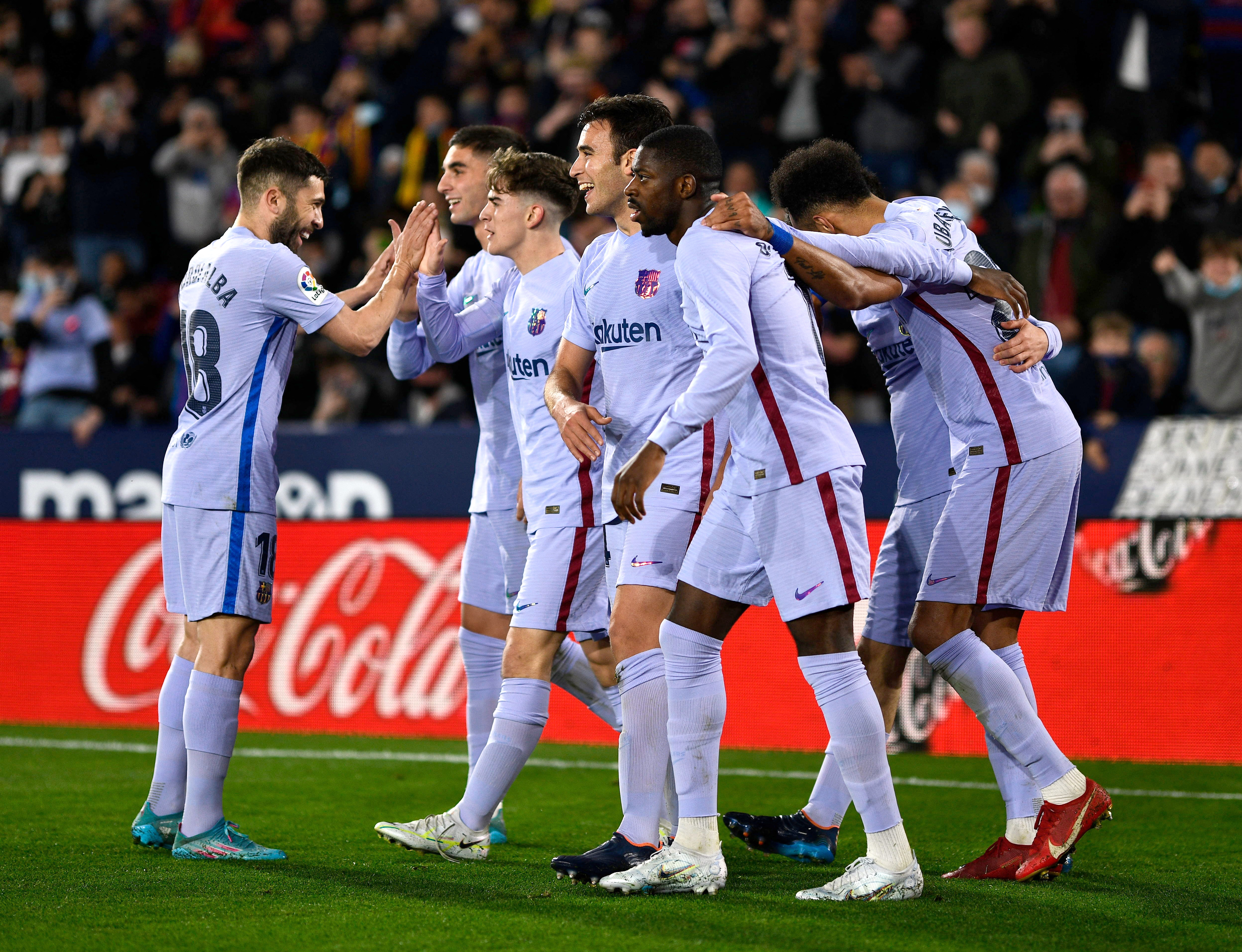 LaLiga : Le Barça remercie L. de Jong face à Levante