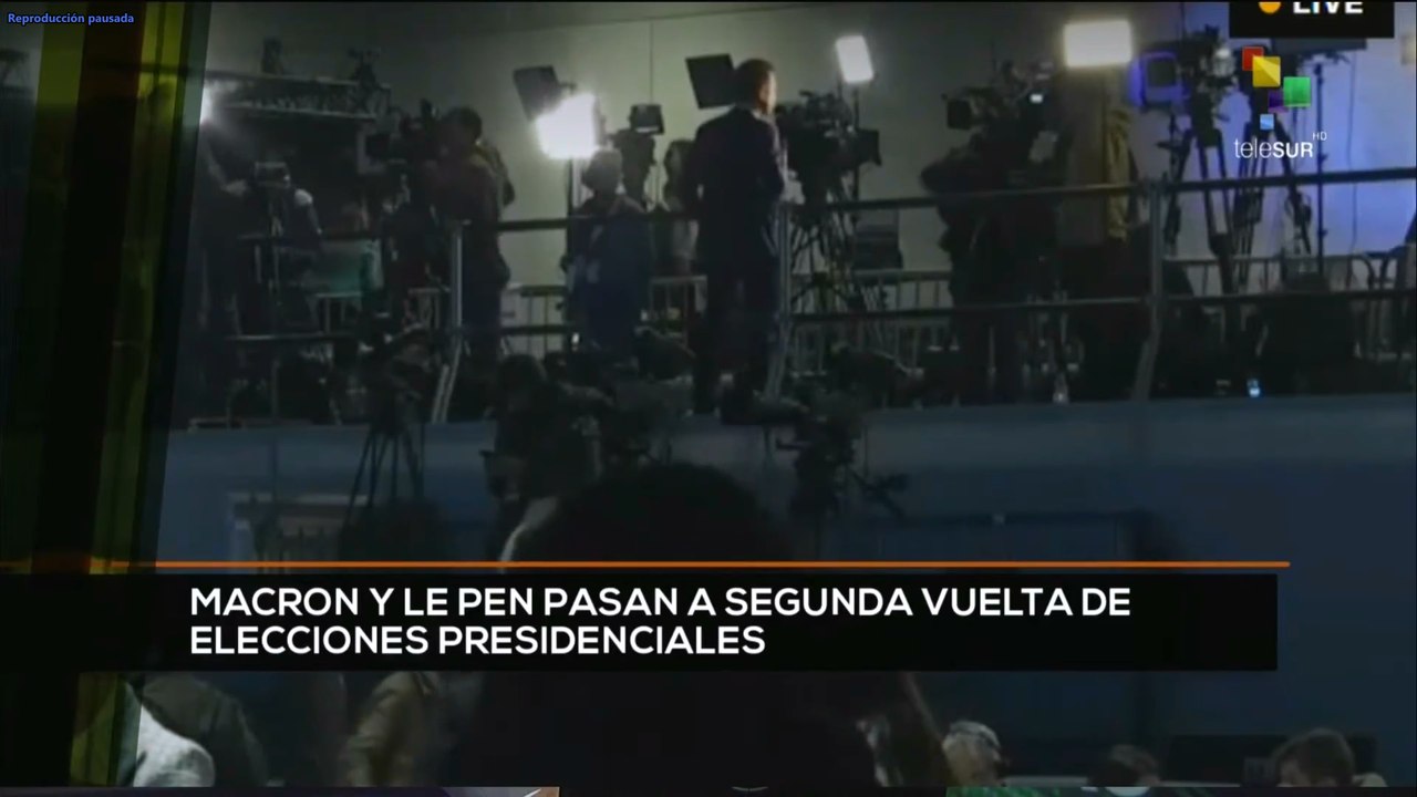 teleSUR Noticias 17:30 10-04: Tanto Macron como Le Pen ganaron la primera vuelta en Francia