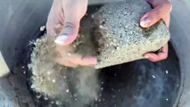 Super Gritty Sand Cement Water Crumble Messy Dipping Cr: ASMR Chunks