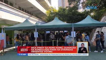Mga Pinoy sa Hong Kong, dumagsa sa konsulado para sa overseas absentee voting | UB