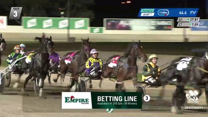 The Keith Cotchin-trained Denny Rocks, driven by John Caldow, wins the Group 2 Alabar Vicbred Platinum Home Grown Classic (3YO Colts and Geldings) Final at Melton | April 2022 | Bendigo Advertiser