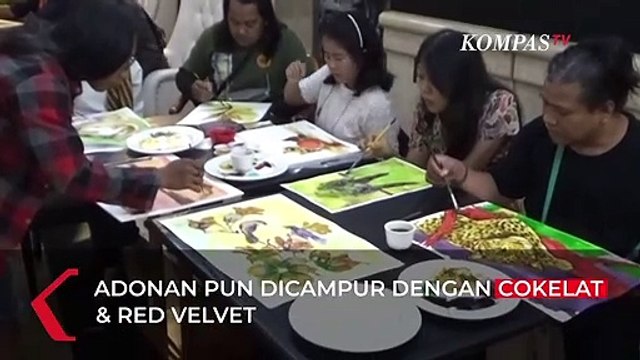 Unik! Melukis Dengan 32 Bumbu Dapur Racikan Chef