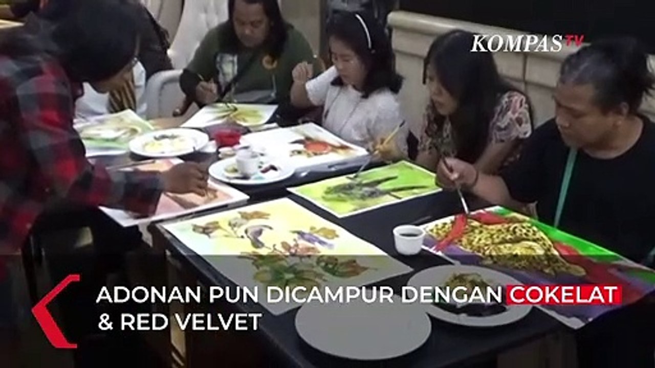 Unik! Melukis Dengan 32 Bumbu Dapur Racikan Chef