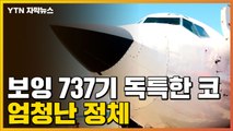 [자막뉴스] 보잉 737기 거대한 기체에 까만색 코...엄청난 정체 / YTN