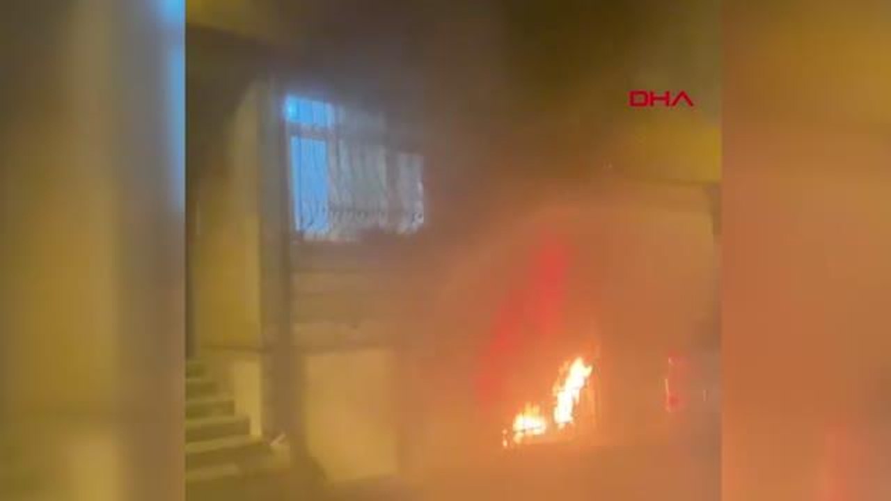 İSTANBUL-FATİH'TE 5 KATLI BİNANIN BODRUM KATIND...
