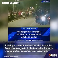 Viral Pemuda Gelar Balap Lari Liar di Jembatan Manggar Balikpapan, Warganet: Pada Pindah ke Sini Ternyata