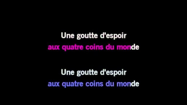 KARAOKE Les Enfoirés - Il y aura toujours un rendez-vous