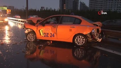 TEM Otoyolu'nda zincirleme kaza: 1 yaralı