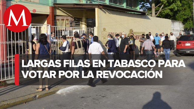 “Amor con amor se paga”: votantes abarrotan casilla en la tierra de AMLO en Tabasco