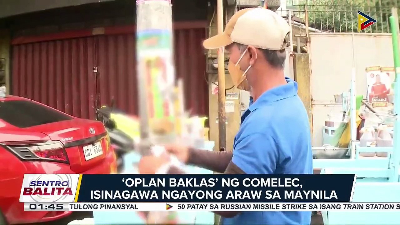 ‘Oplan baklas’ ng Comelec, isinagawa ngayong araw sa Maynila