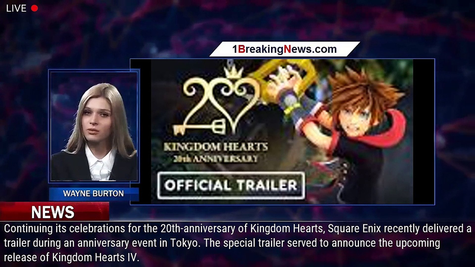 Kingdom Hearts 4 and Kingdom Hearts 20th Anniversary - Official  Announcement Trailer 