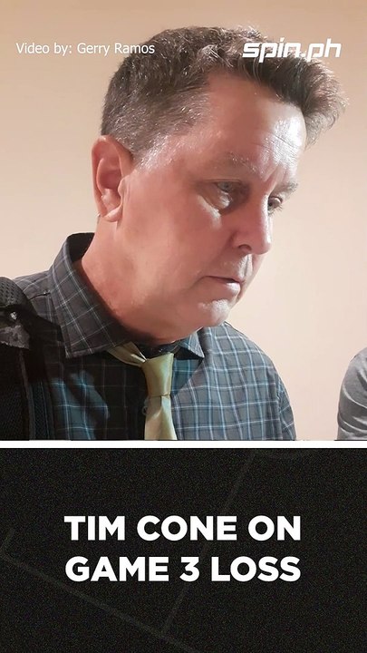 Tim Cone On Game 3 Loss #shorts