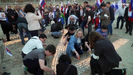 شاهد: مواطنون روس في بيروت يجتمعون حول حرف Z دعماً للحرب الروسية على أوكرانيا