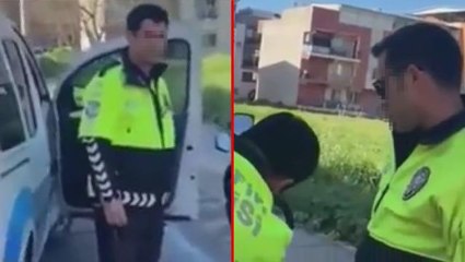 Polisten denetimde durdurduğu motokuryeye akılalmaz sözler: İstersen kaç, sıkarım beynine