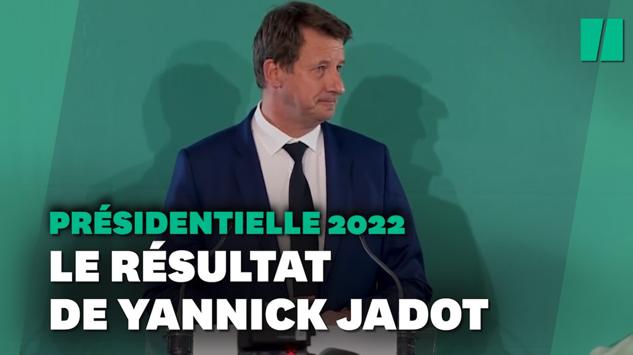 Le résultat de Yannick Jadot à la présidentielle, inférieur au meilleur score pour un écolo