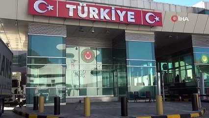 Sarp Sınır Kapısında tır kuyruğu