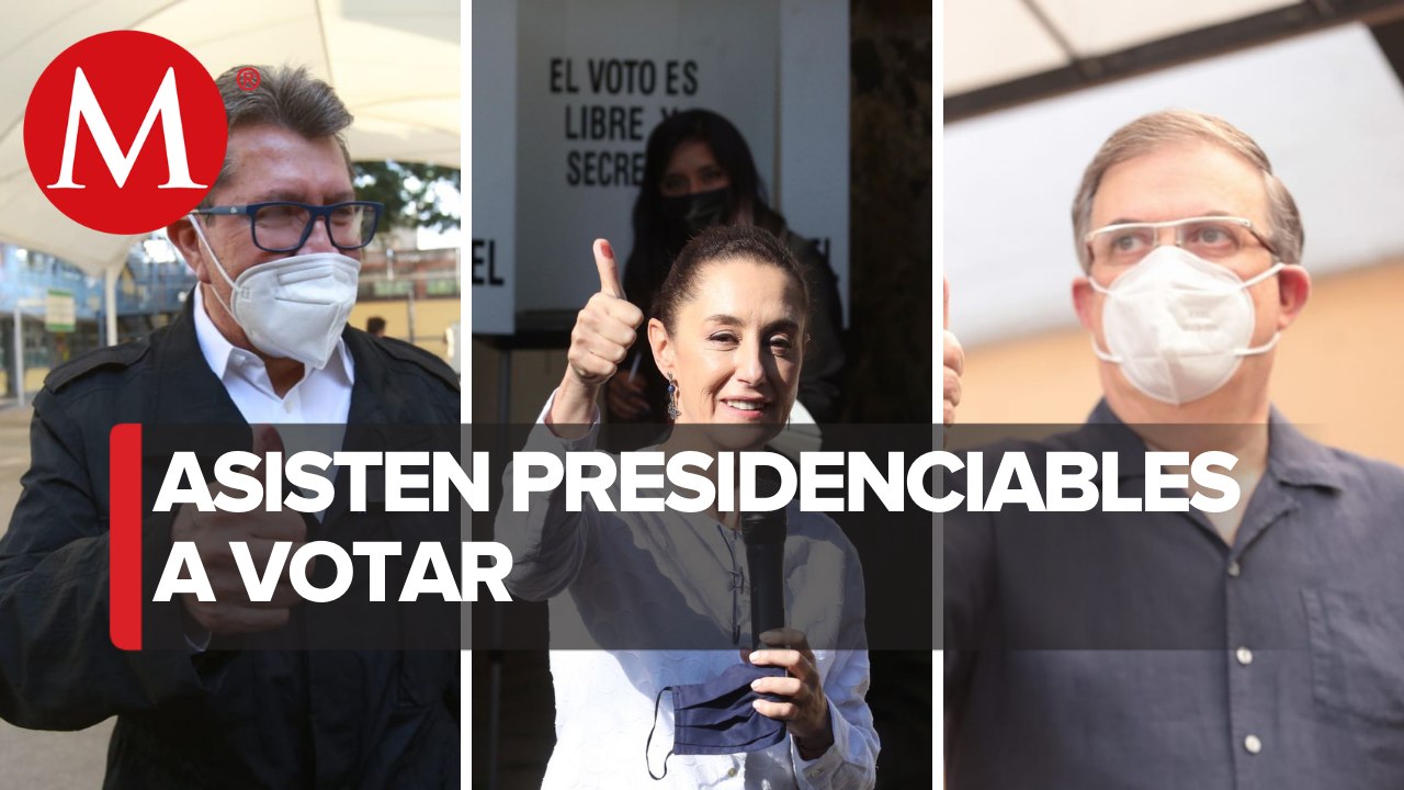 Las “corcholatas” acuden a votar para que siga el proyecto de la 4T