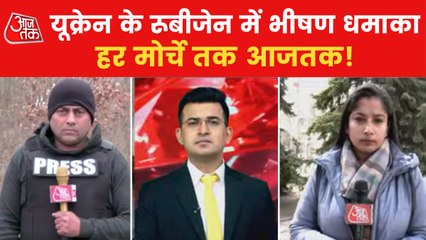 Truck laden with nitric acid hit by Russia in Rubizhne