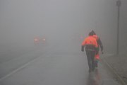 Bolu Dağı sisle kaplandı, görüş mesafesi 10 metreye düştü