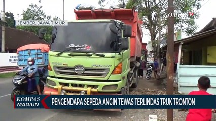 Pengendara Sepeda Angin Tewas Terlindas Truk Tronton