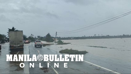 Abuyog, Leyte reaches neck deep floods after heavy downpour caused by TD Agaton