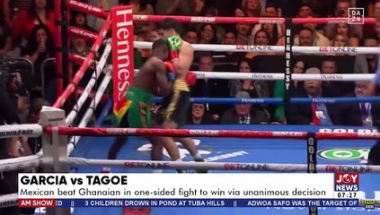 Garcia vs Tagoe: Mexican beat Ghanaian in one-sided fight to win via unanimous decision (11-4-22)