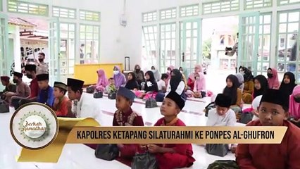 Berbagi  Keberkahan  Bulan Ramadhan Kapolres ketapang Santuni Yatim Piatu