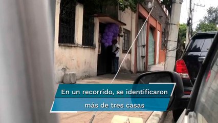 Marcan con globos casas donde presuntamente pagaban a votantes en colonia Anáhuac