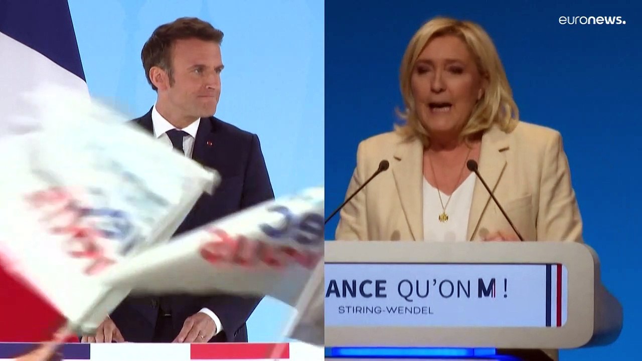 In 2 wochen entscheidung zwischen macron und le pen in frankreich