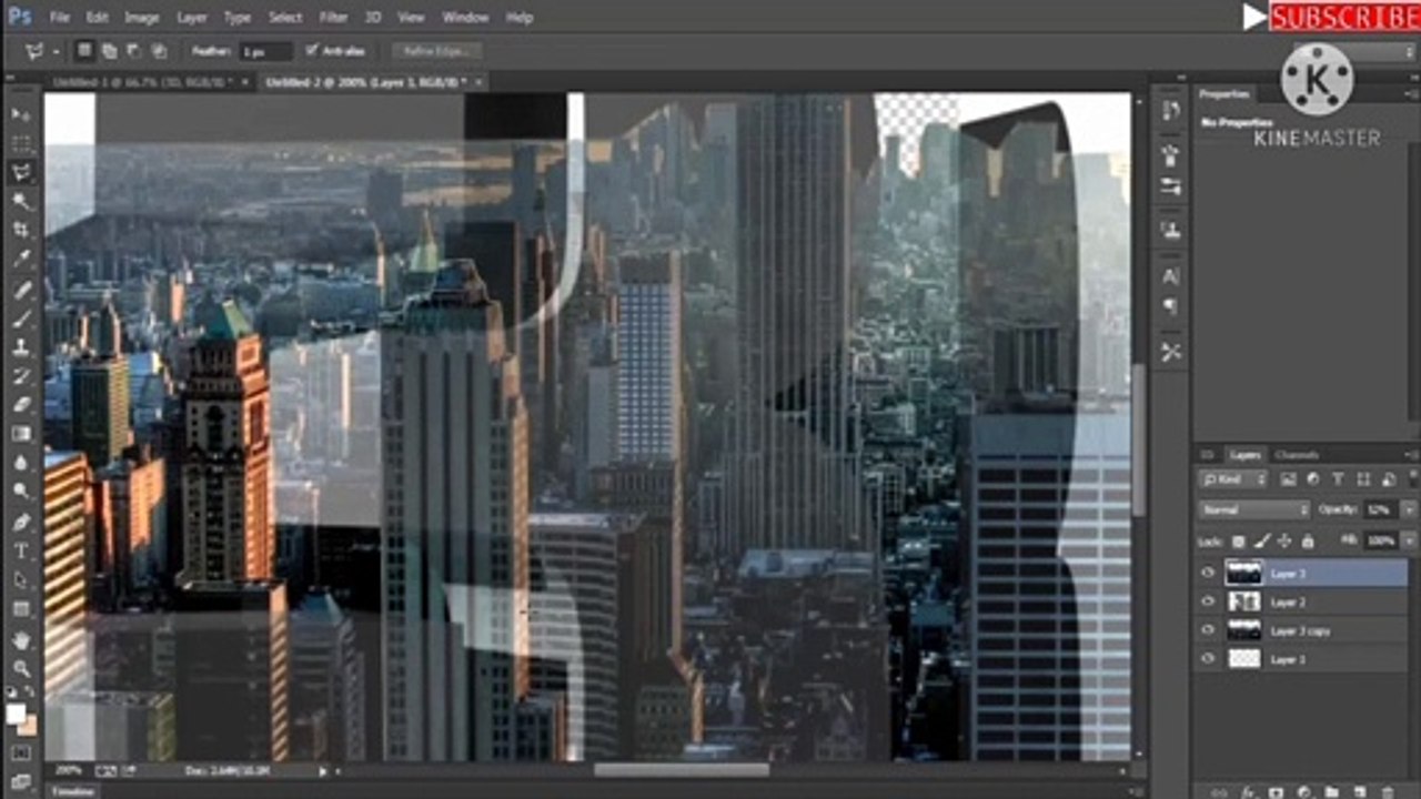 3d text city view in photoshop tutorial cc