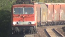 Züge Schiffe Kamp-Bornhofen Rhein, Railion 145, 3x 185, DB Cargo 152, DB152, ADAM9 202, 155, Vias 428, Vias 427