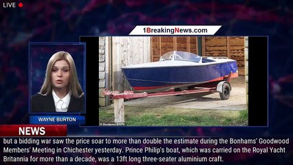 Download Video: Prince Philip's classic motorboat, which was carried on the Royal Yacht Britannia and driven b - 1br