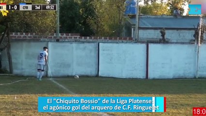 El agónico gol del arquero de C.F. Ringuelet