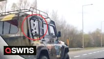 Troubling video shows convoy of cars waving Russian flags and sporting the letter 'Z' on Dublin motorway