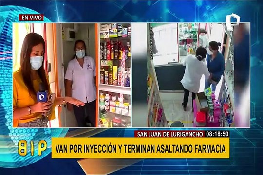 SJL: falsos clientes asaltan farmacia y se llevan más de 4 mil soles