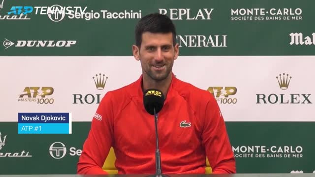 Monte-Carlo - Djokovic : "Les derniers mois ont été difficiles"
