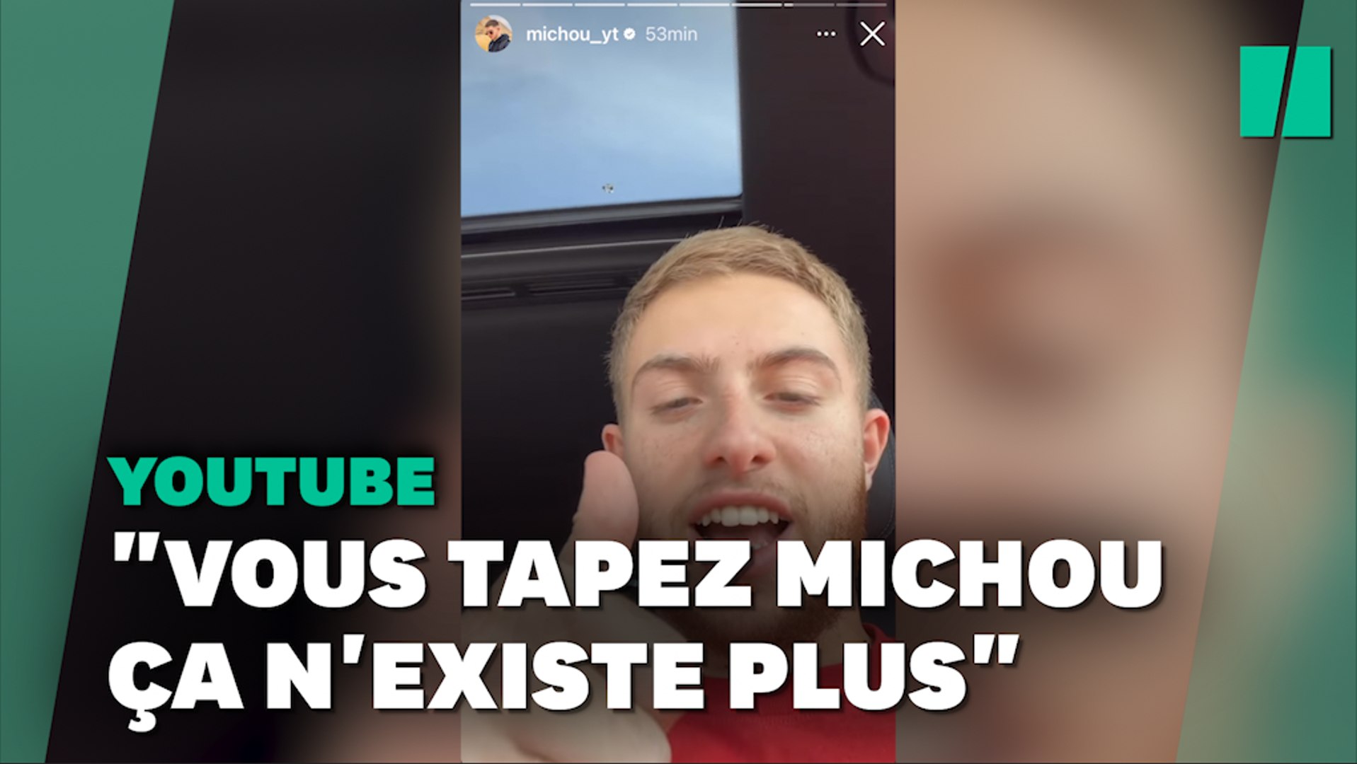 Michou explique pourquoi sa chaîne YouTube a été supprimée - Vidéo  Dailymotion