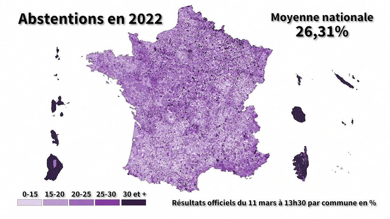 Election présidentielle 2022 : forte abstention au premier tour