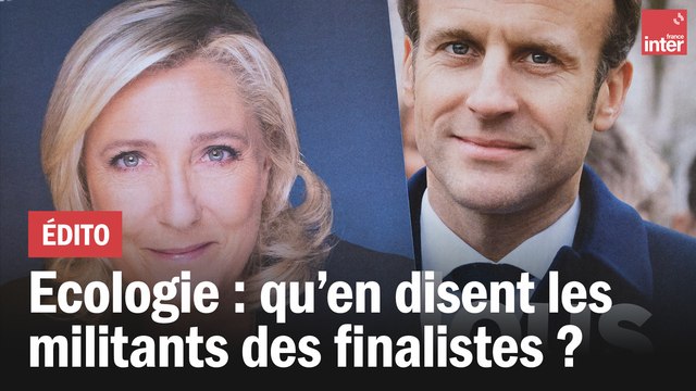 Présidentielle : quelle place a l'écologie pour les militants des candidats finalistes ?