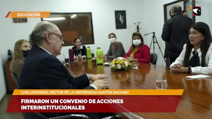 Firmaron un convenio de acciones interinstitucionales