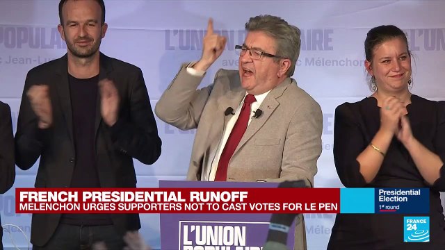 French presidential election: Melenchon vows French left to fight on