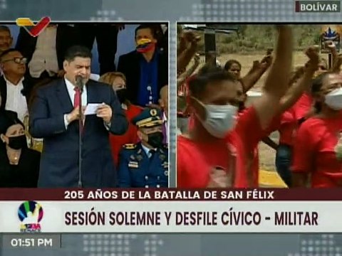 Bolívar | Con desfile cívico-militar se conmemoran 205 años de la Batalla de San Félix