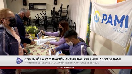 Vacunación antigripal para afliados al PAMI