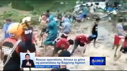 22 ang naiulat na patay sa landslide, ayon sa hepe ng Baybay City Police | Saksi